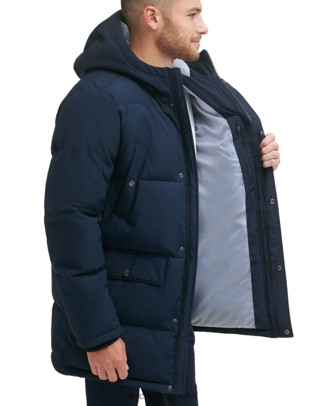 parka ártica acolchada con capucha hombres Dockers Azul marino ropa 8F0406411