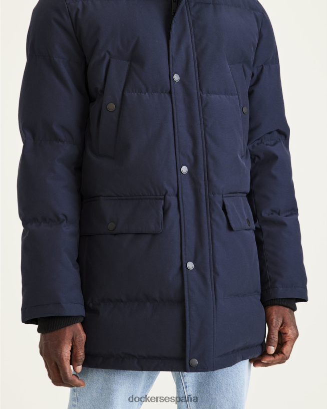 parka ártica acolchada con capucha hombres Dockers Azul marino ropa 8F0406411