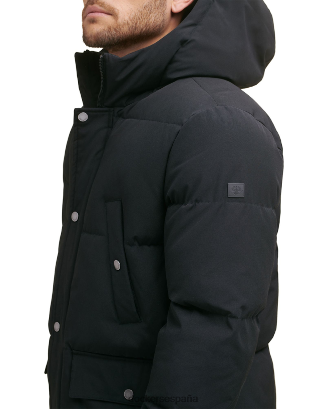 parka ártica acolchada con capucha hombres Dockers negro ropa 8F0406410