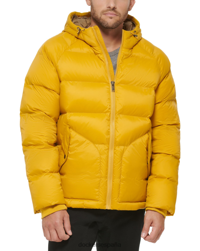parka ártica acolchada con capucha hombres Dockers quimera - amarillo ropa 8F0406413