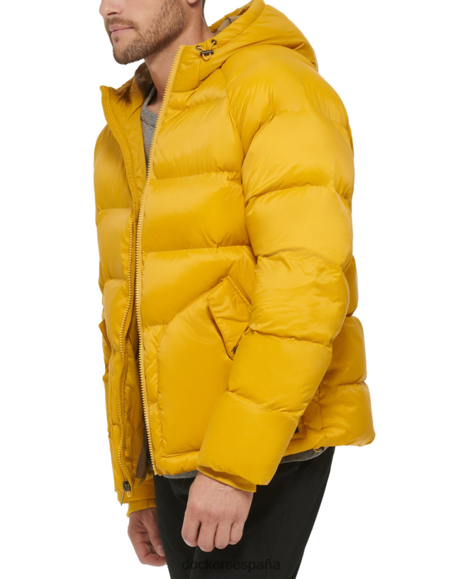 parka ártica acolchada con capucha hombres Dockers quimera - amarillo ropa 8F0406413