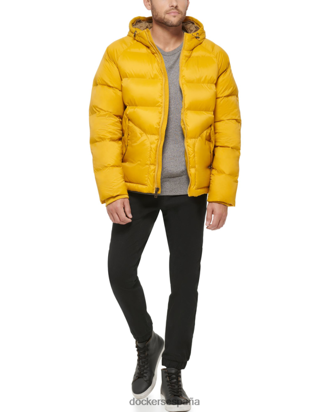 parka ártica acolchada con capucha hombres Dockers quimera - amarillo ropa 8F0406413