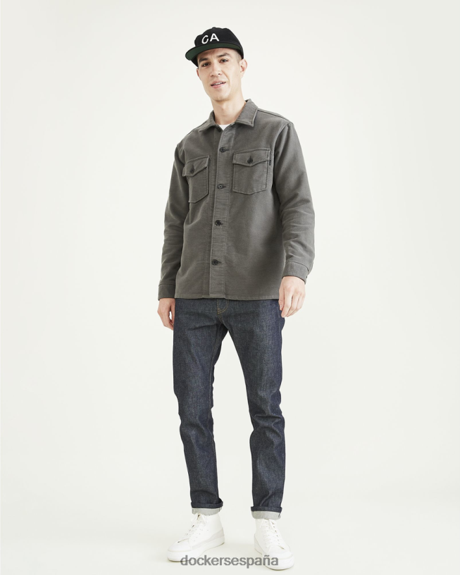 sobrecamisa, ajuste relajado hombres Dockers quimera - verde ropa 8F0406827