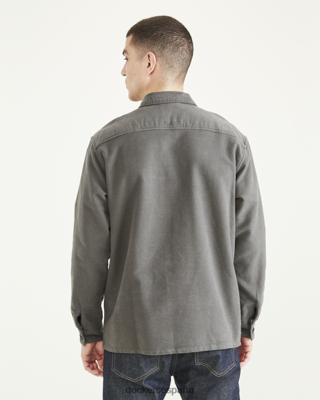 sobrecamisa, ajuste relajado hombres Dockers quimera - verde ropa 8F0406827