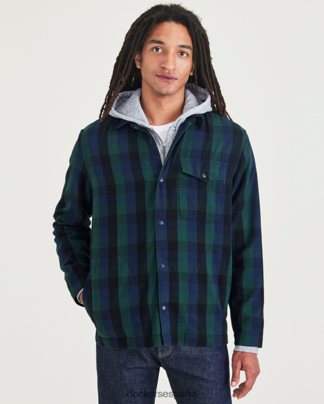 sobrecamisa, corte regular hombres Dockers blazer azul marino - azul ropa 8F0406215