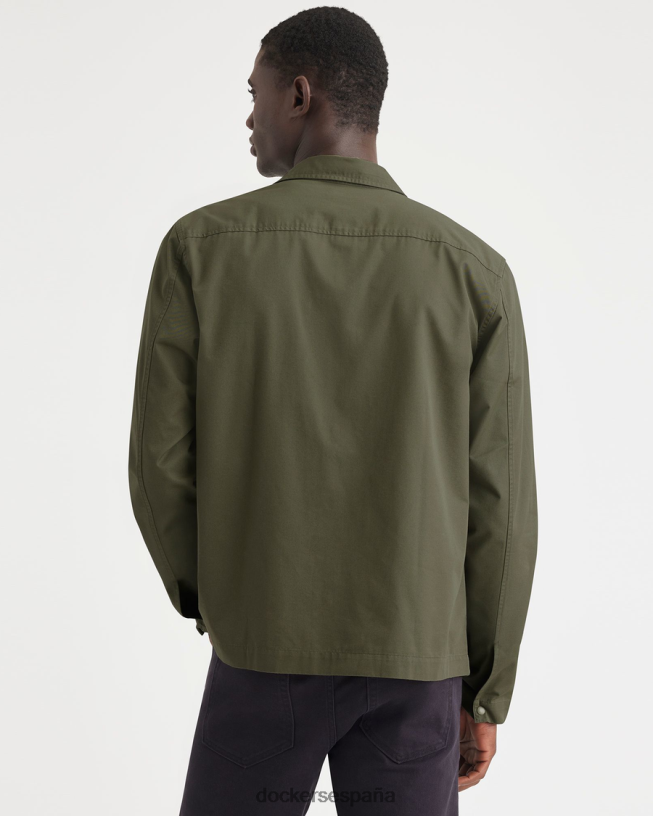 sobrecamisa, corte regular hombres Dockers ejercito verde ropa 8F0406216