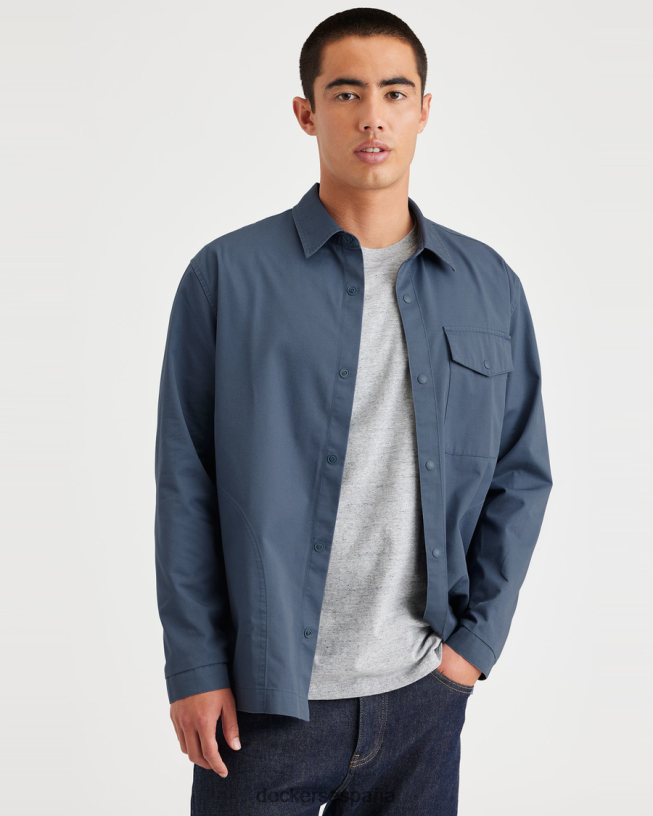 sobrecamisa, corte regular hombres Dockers índigo vintage - azul ropa 8F0406217