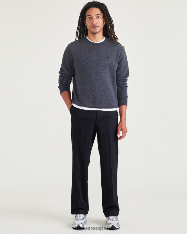 Caquis característicos sin plancha, ajuste relajado con protector de manchas. hombres Dockers hermoso negro ropa 8F0406233