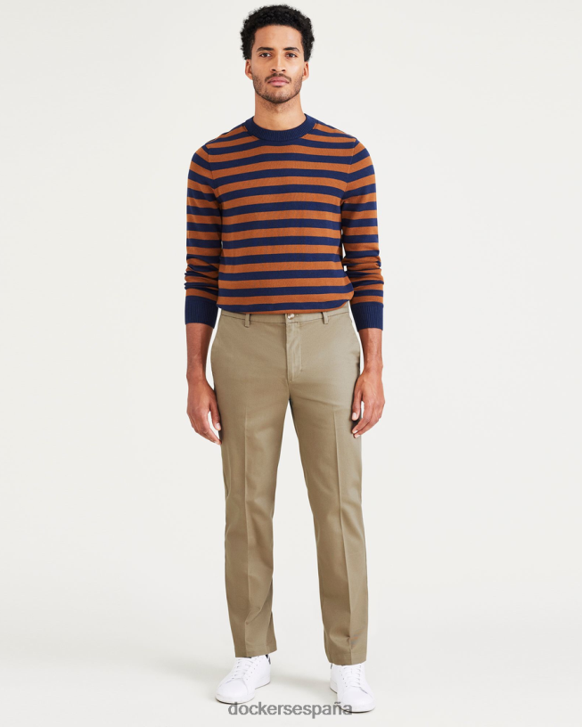 Caquis característicos sin plancha, corte recto con protector contra manchas hombres Dockers nuevo caqui británico ropa 8F040650