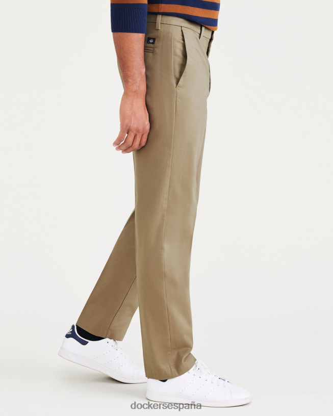 Caquis característicos sin plancha, corte recto con protector contra manchas hombres Dockers nuevo caqui británico ropa 8F040650