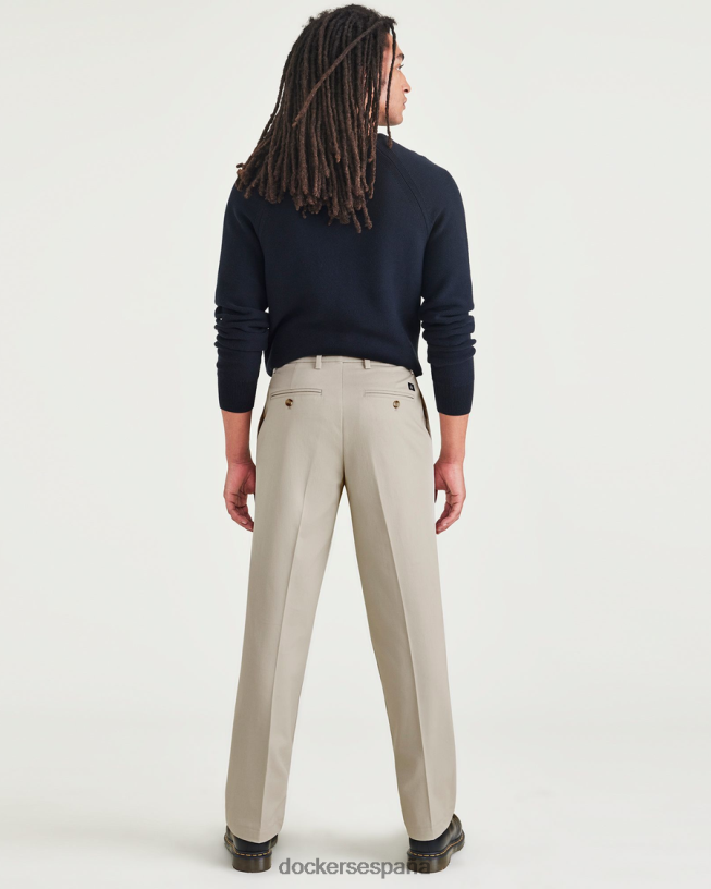 Caquis exclusivos sin plancha, ajuste clásico con protector contra manchas hombres Dockers nube - caqui ropa 8F04062