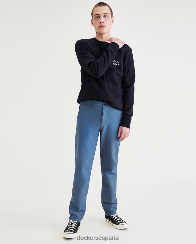 Chinos de punto cómodo, corte ajustado. hombres Dockers fusión azul - azul ropa 8F0406824