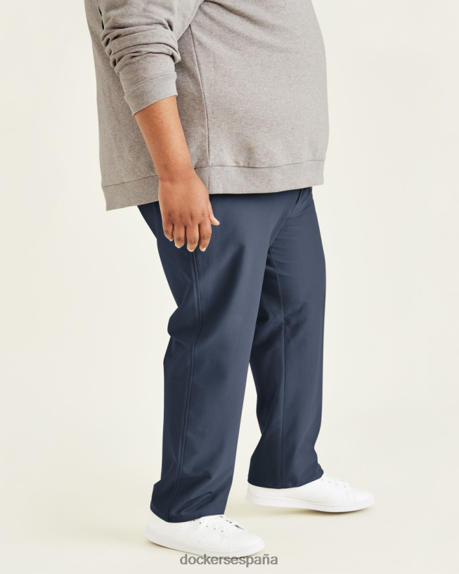 Chinos de punto cómodo, corte recto (grandes y altos) hombres Dockers pembroke - azul ropa 8F0406886