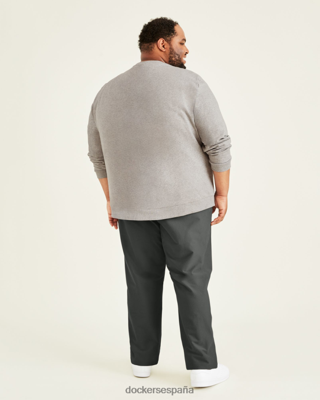 Chinos de punto cómodo, corte recto (grandes y altos) hombres Dockers trucha arcoíris - gris ropa 8F0406885