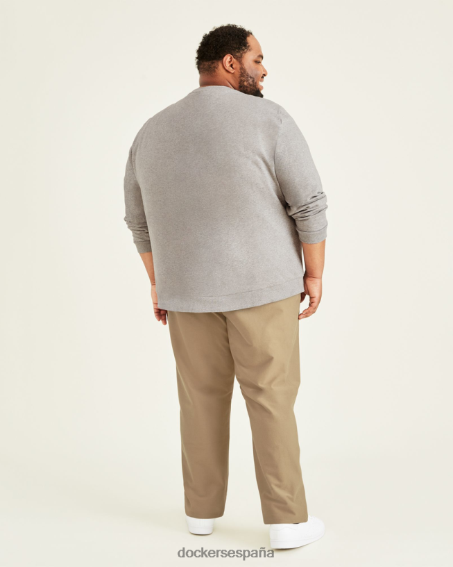 Chinos de punto cómodo, corte recto (grandes y altos) hombres Dockers verdadero chino - bronceado ropa 8F0406887