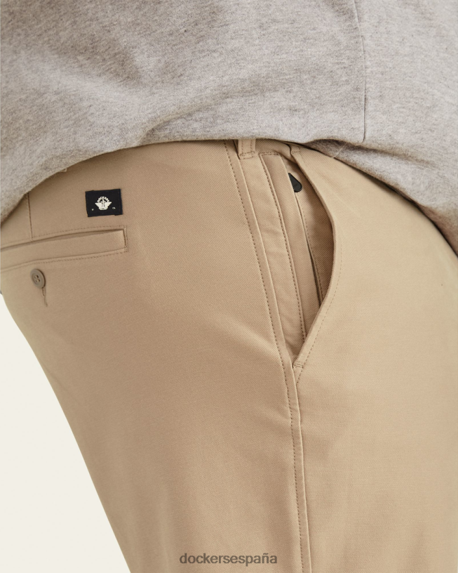 Chinos de punto cómodo, corte recto (grandes y altos) hombres Dockers verdadero chino - bronceado ropa 8F0406887