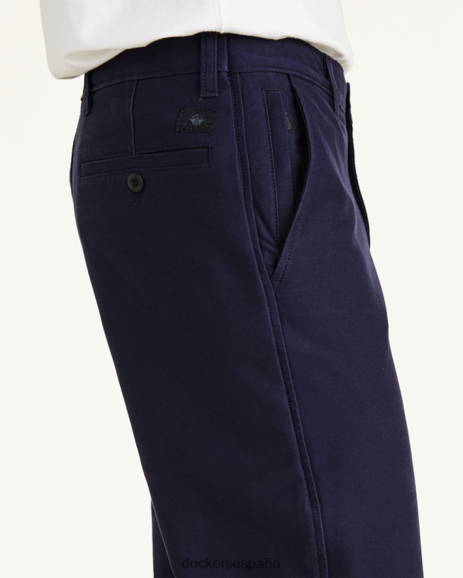 Chinos de punto cómodo, corte recto. hombres Dockers pembroke - azul ropa 8F0406229