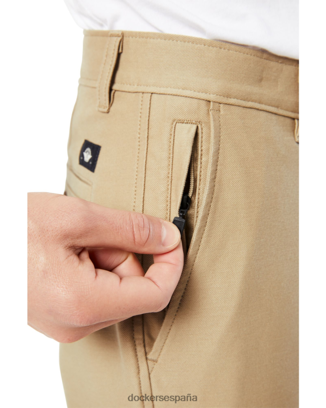 Chinos de punto cómodo, corte recto. hombres Dockers verdadero chino - bronceado ropa 8F0406227