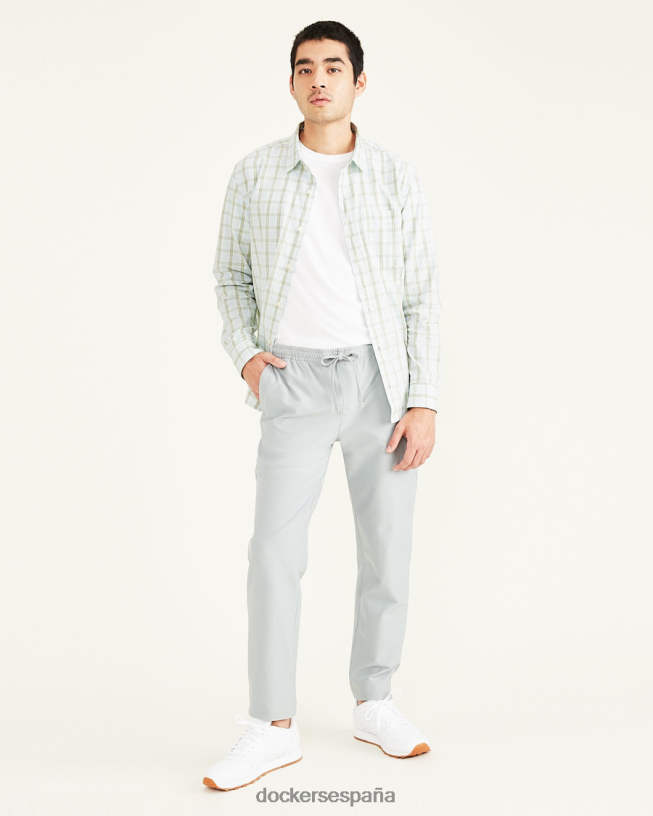 Joggers de punto cómodos, corte cónico hombres Dockers gris ceniza ropa 8F0406807