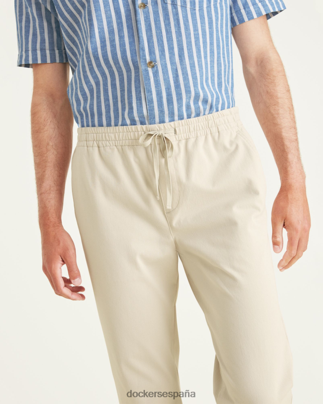 Joggers de punto cómodos, corte cónico hombres Dockers lunático - blanco ropa 8F0406809