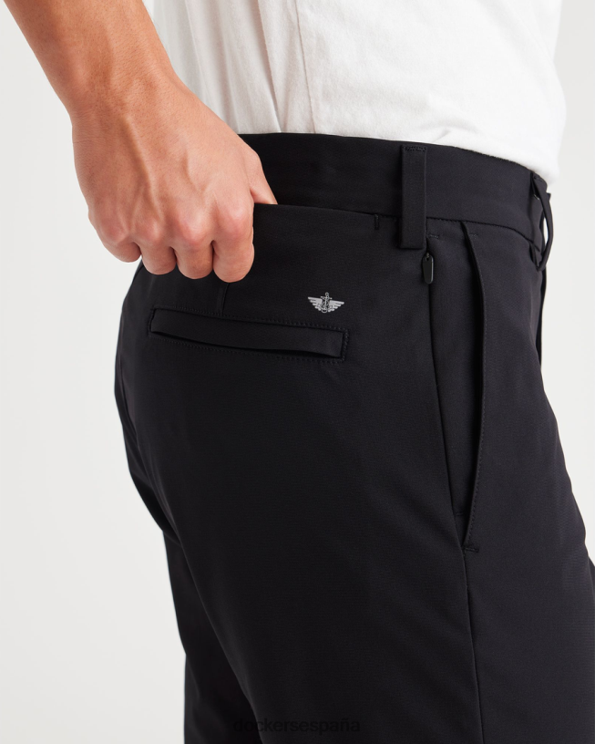 Vaya chino, corte cónico delgado con tejido de aire. hombres Dockers hermoso negro ropa 8F040664