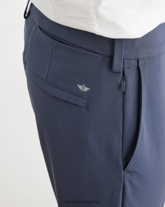 Vaya chino, corte cónico delgado con tejido de aire. hombres Dockers sombrío azul ropa 8F040665