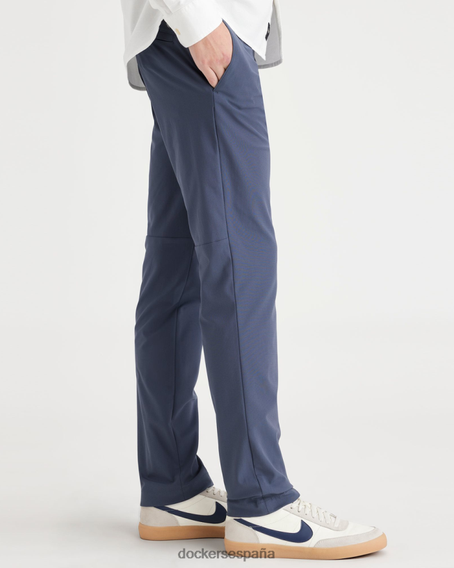 Vaya chino, corte cónico delgado con tejido de aire. hombres Dockers sombrío azul ropa 8F040665