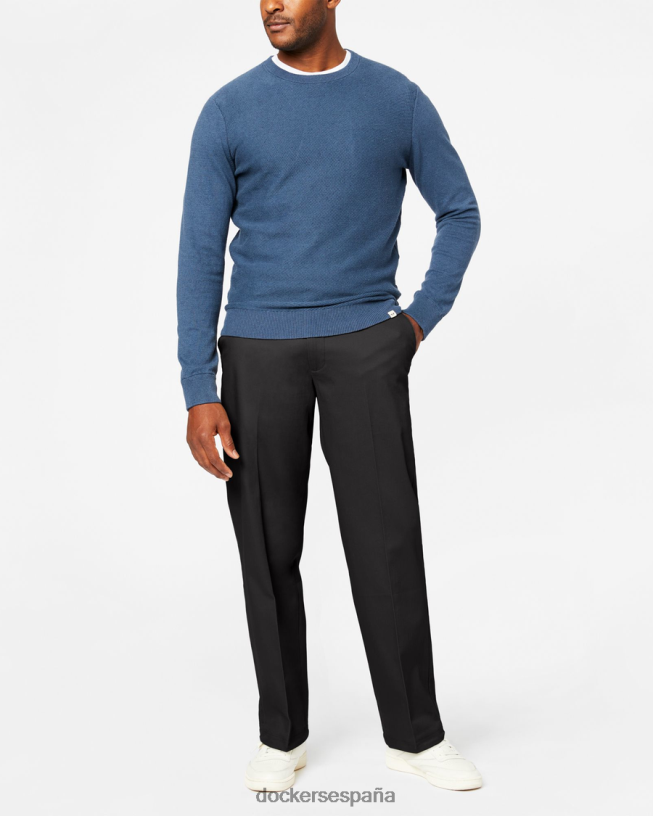 caquis característicos, ajuste relajado hombres Dockers negro ropa 8F040675
