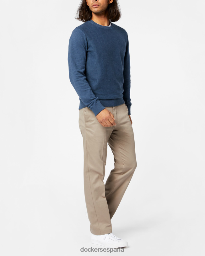 caquis característicos, corte recto hombres Dockers lobo de madera - bronceado ropa 8F040680