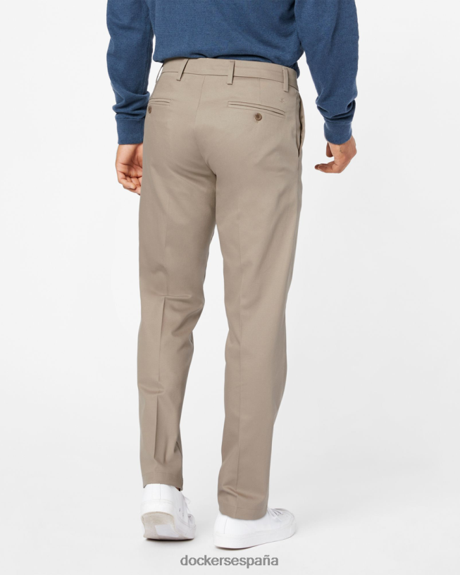 caquis característicos, corte recto hombres Dockers lobo de madera - bronceado ropa 8F040680