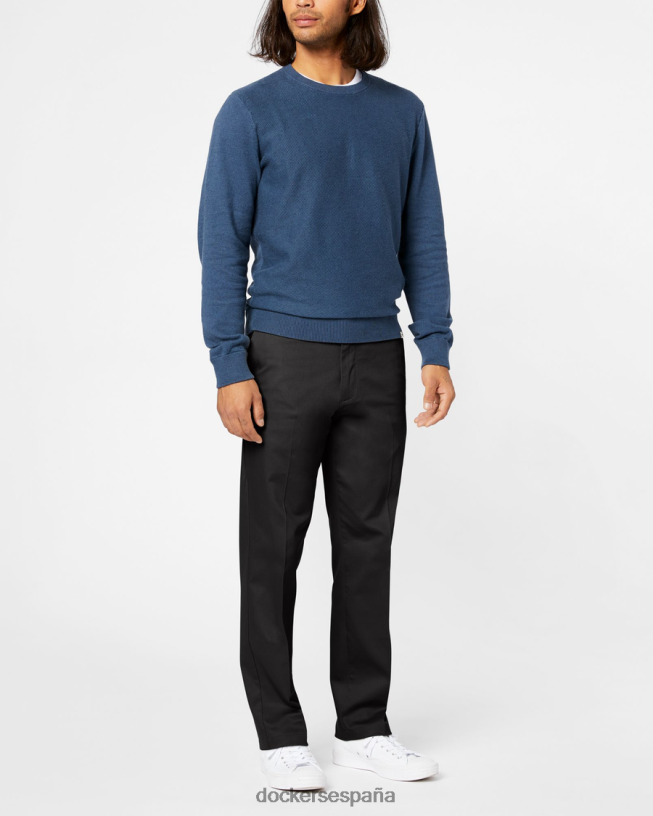 caquis característicos, corte recto hombres Dockers negro ropa 8F040681