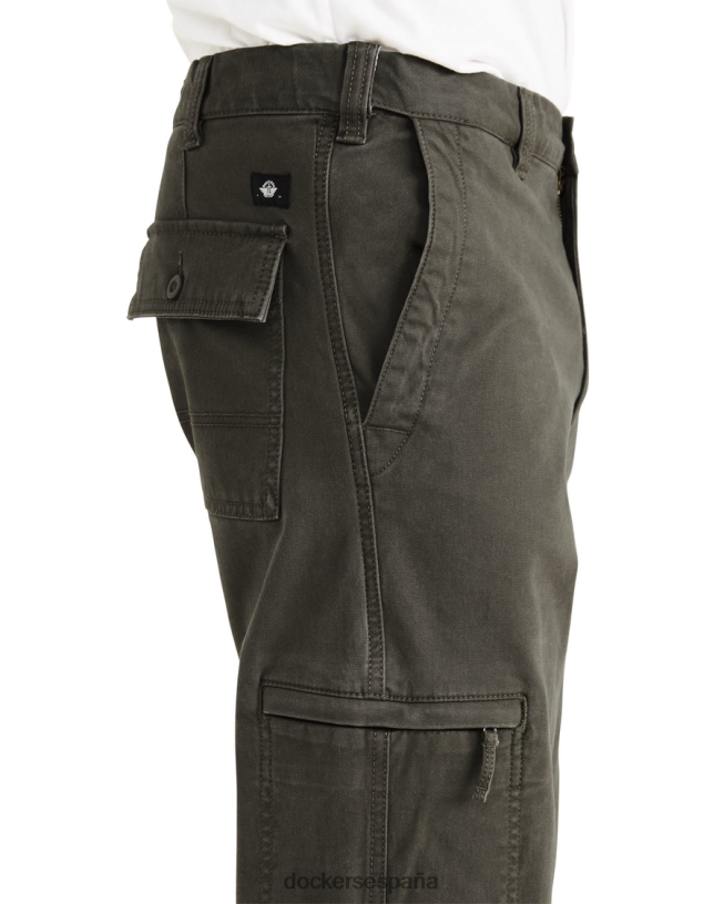 cargos favoritos, corte recto (grandes y altos) hombres Dockers rifle verde ropa 8F0406473