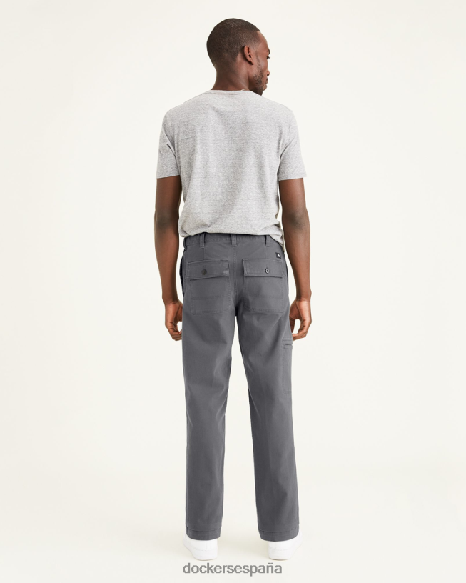 cargos favoritos, corte recto hombres Dockers gris birmania ropa 8F0406379
