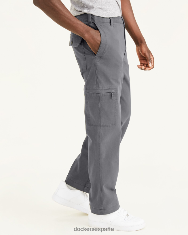 cargos favoritos, corte recto hombres Dockers gris birmania ropa 8F0406379
