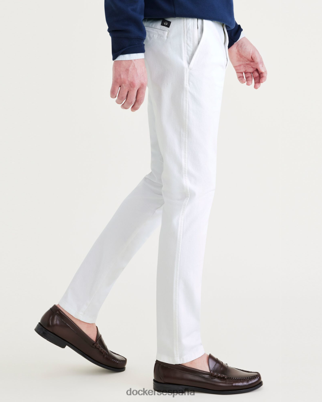 chinos definitivos, corte ceñido hombres Dockers blanco brillante - blanco ropa 8F0406769