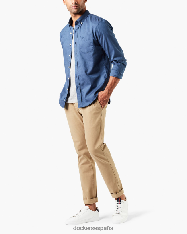 chinos definitivos, corte ceñido hombres Dockers nuevo caqui británico ropa 8F0406368