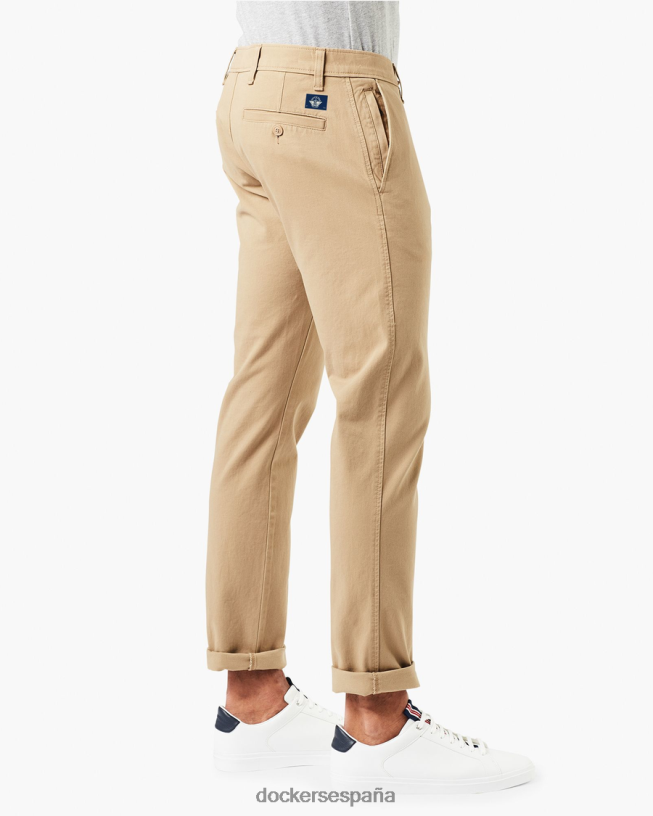 chinos definitivos, corte ceñido hombres Dockers nuevo caqui británico ropa 8F0406368
