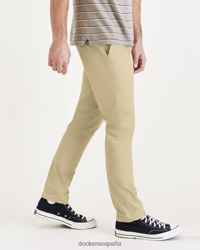 chinos definitivos, corte ceñido hombres Dockers plata ropa 8F0406371