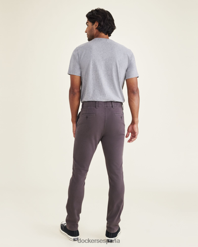 chinos definitivos, corte ceñido hombres Dockers silla de montar - gris ropa 8F0406370