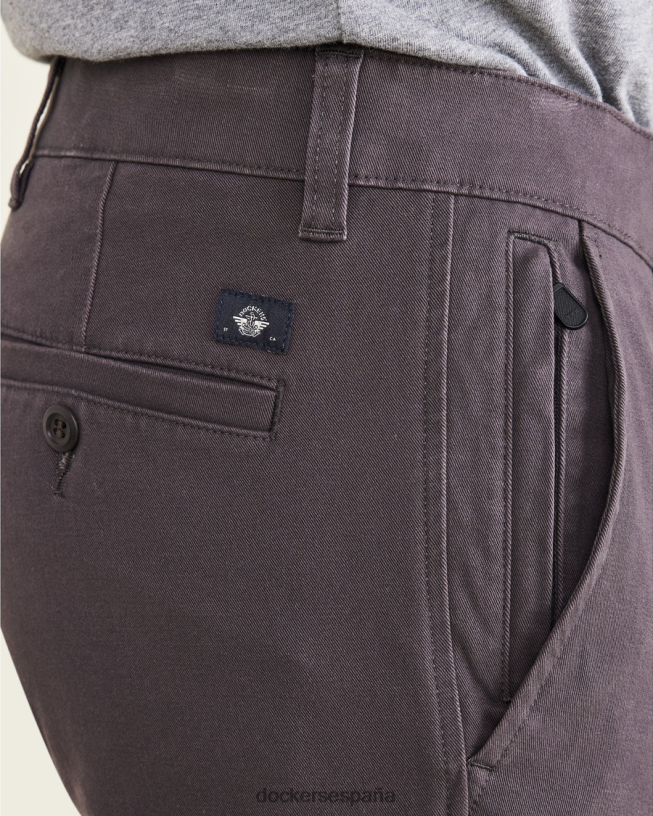 chinos definitivos, corte ceñido hombres Dockers silla de montar - gris ropa 8F0406370