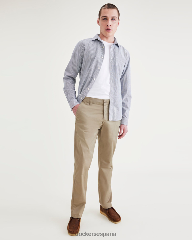 chinos definitivos, corte entallado hombres Dockers caminata por tierra - caqui ropa 8F0406792