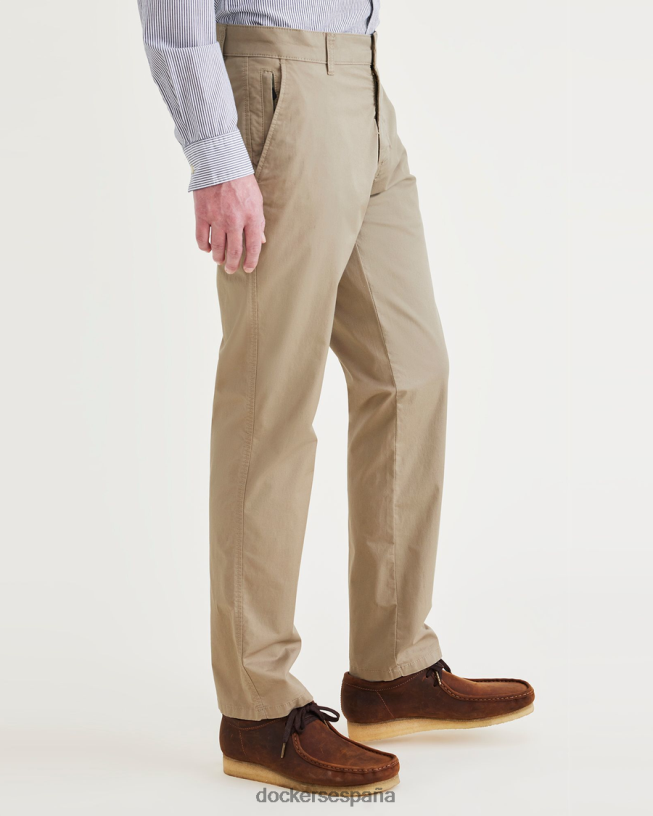 chinos definitivos, corte entallado hombres Dockers caminata por tierra - caqui ropa 8F0406792