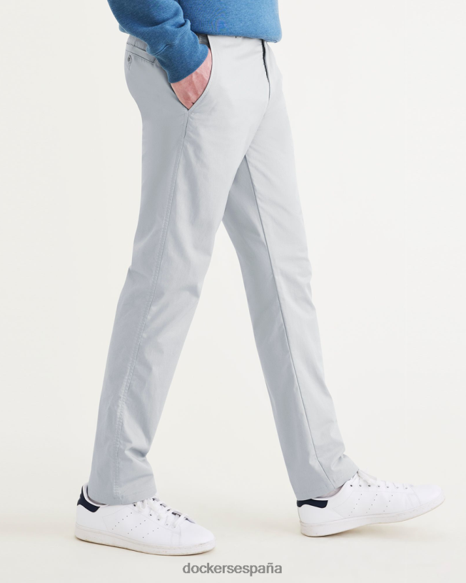 chinos definitivos, corte entallado hombres Dockers gris ceniza ropa 8F0406790