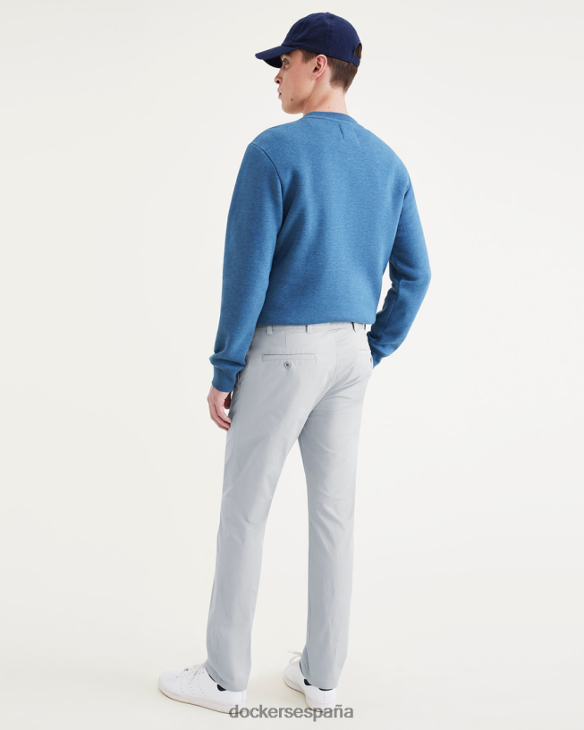 chinos definitivos, corte entallado hombres Dockers gris ceniza ropa 8F0406790
