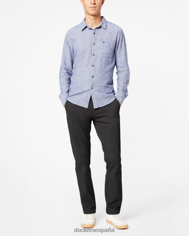 chinos definitivos, corte entallado hombres Dockers negro ropa 8F040640