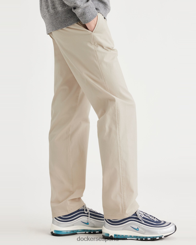 chinos definitivos, corte recto hombres Dockers Sáhara caqui ropa 8F04069