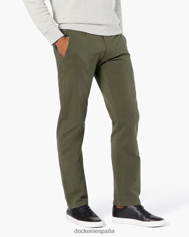 chinos definitivos, corte recto hombres Dockers oliva militar - verde ropa 8F040610