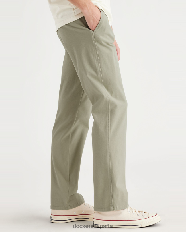 chinos definitivos, corte recto hombres Dockers pelusa - verde ropa 8F040611