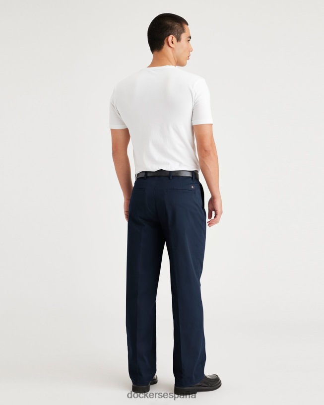 chinos esenciales, plisados, corte clásico hombres Dockers blazer azul marino - azul ropa 8F0406263