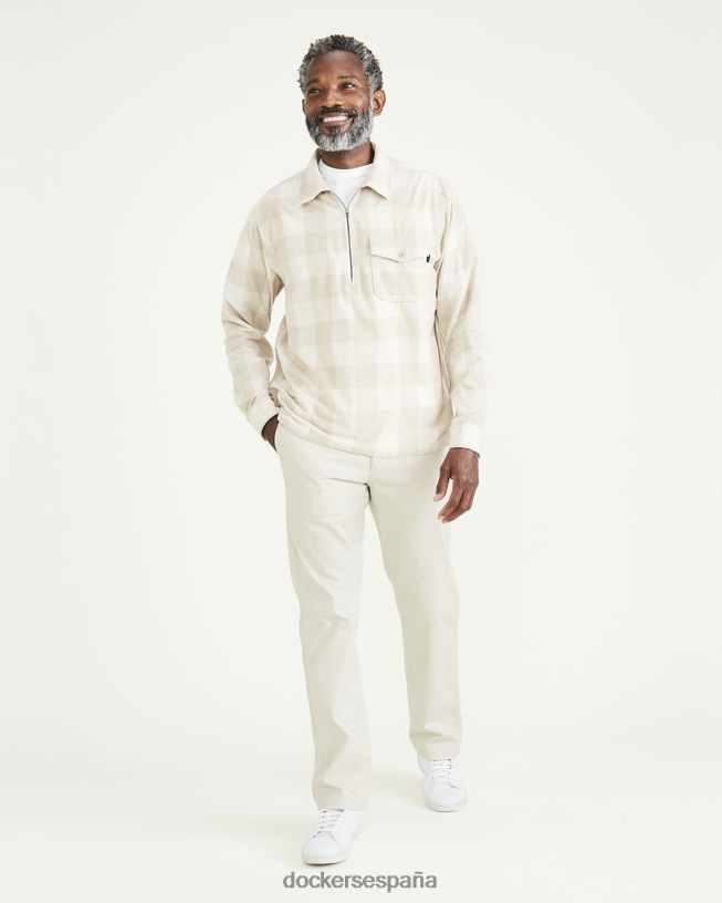 chinos originales, corte ajustado hombres Dockers Sáhara caqui ropa 8F0406738